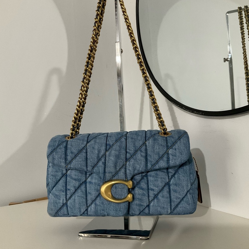 ❤️ coach tabby 26  Quilted Blue Denim ❤️